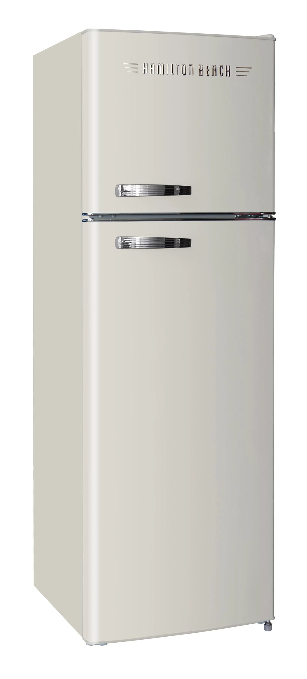 Hamilton Beach 10 Cu Ft Retro 2 Door Refrigerator, 5 Door Shelves,  Free, Cream, HBF1050, Adjustable Thermostat Control