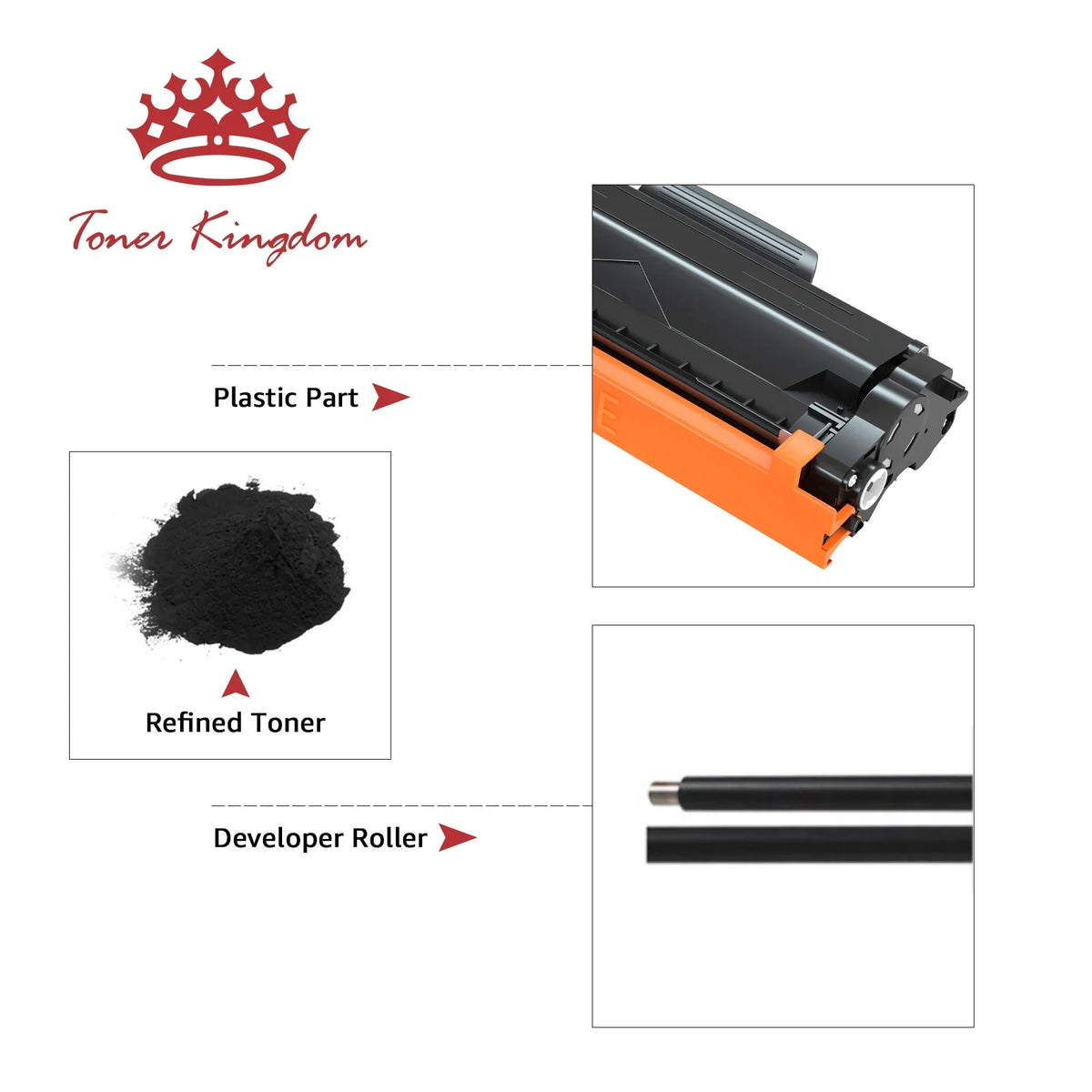 4-Pack -D111S Compatible Toner Cartridge for Samsung -D111S 111S High Yield Xpress SLM2020W M2022W M2070FW M2024 M2026W Printer (Black)