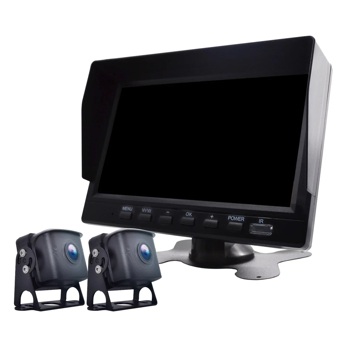 7" Monitor  Driving Video Recorder with  for  Truck Bus+2 Backup Camera