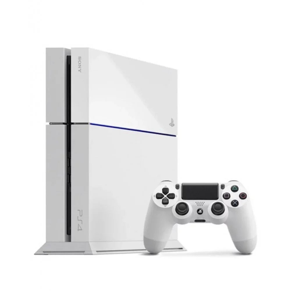 Pre-Owned Sony PlayStation 4 500GB Gaming Console White,  Cable With Cleaning Kit (Refurbished: Like New)
