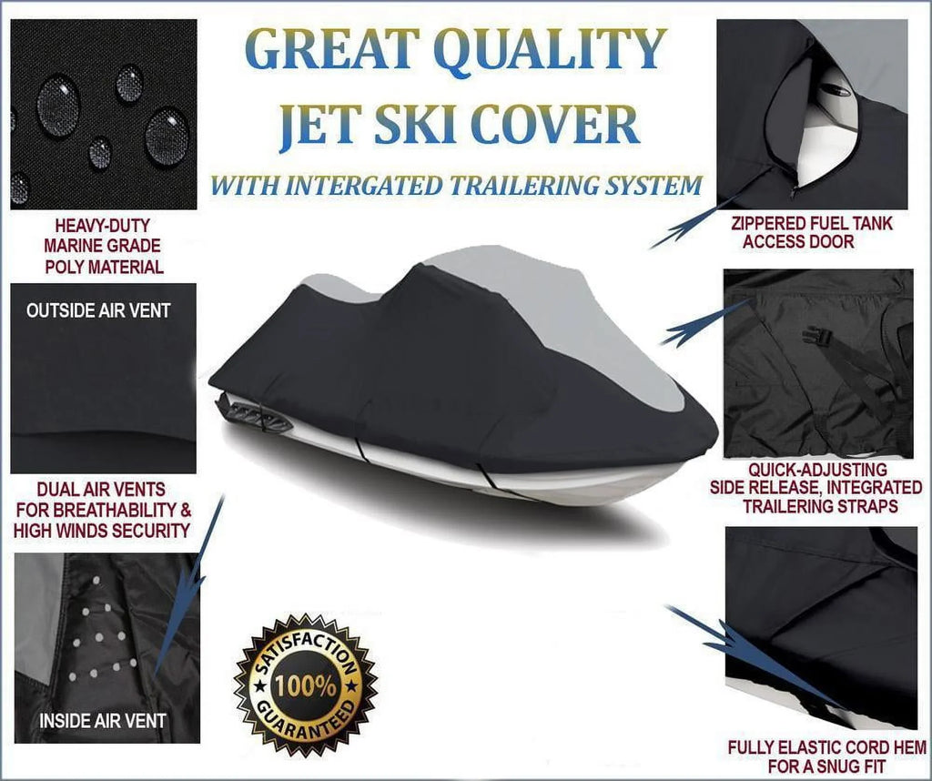 '- Jet Ski Cover Watercraft jetski Compatible for Kawasaki Ultra 310R 2014 2015 2016 2017 2018 2019 2020 2021
