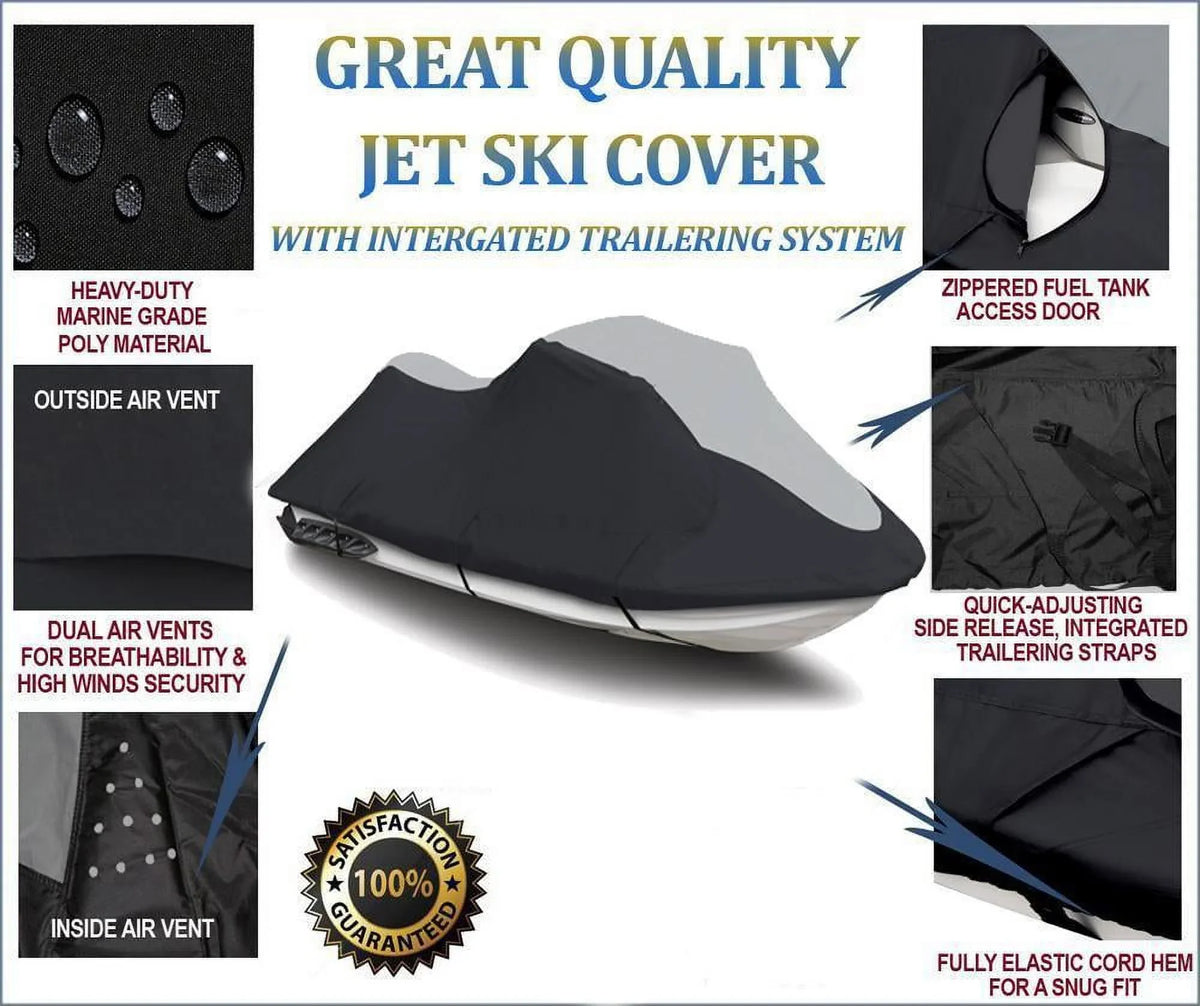 '- Jet Ski Cover Watercraft jetski Compatible for Kawasaki Ultra 310R 2014 2015 2016 2017 2018 2019 2020 2021