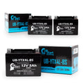 3-Pack UpStart Battery Replacement for 2002 Bombardier (Can-Am) DS90, DS90F, Quest 90CC Factory Activated, Maintenance Free,  Battery - 12V, 3Ah, -YTX4L-