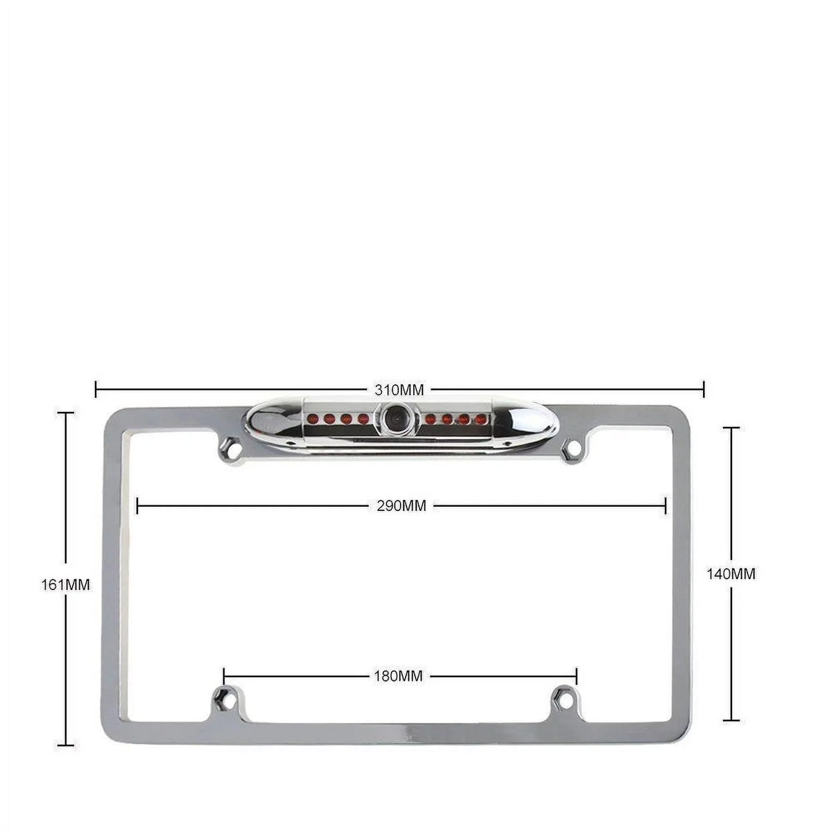 New 12V Car Rear View Backup Camera 8  Night Vision  License Plate Frame