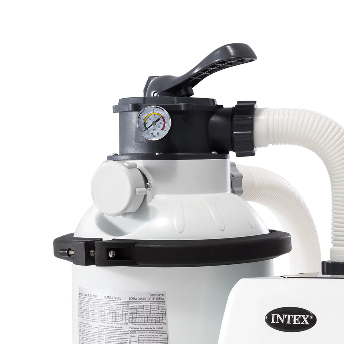 Intex10 inch Krystal Clear Sand Filter Pool Pump, 1500 Gph Motor 1200  System Flow Rate with , 110-120 V