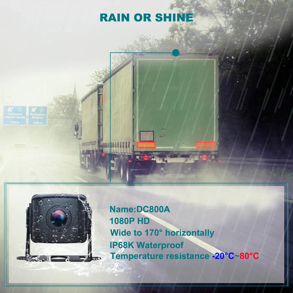 7" Monitor  Driving Video Recorder with  for  Truck Bus+2 Backup Camera