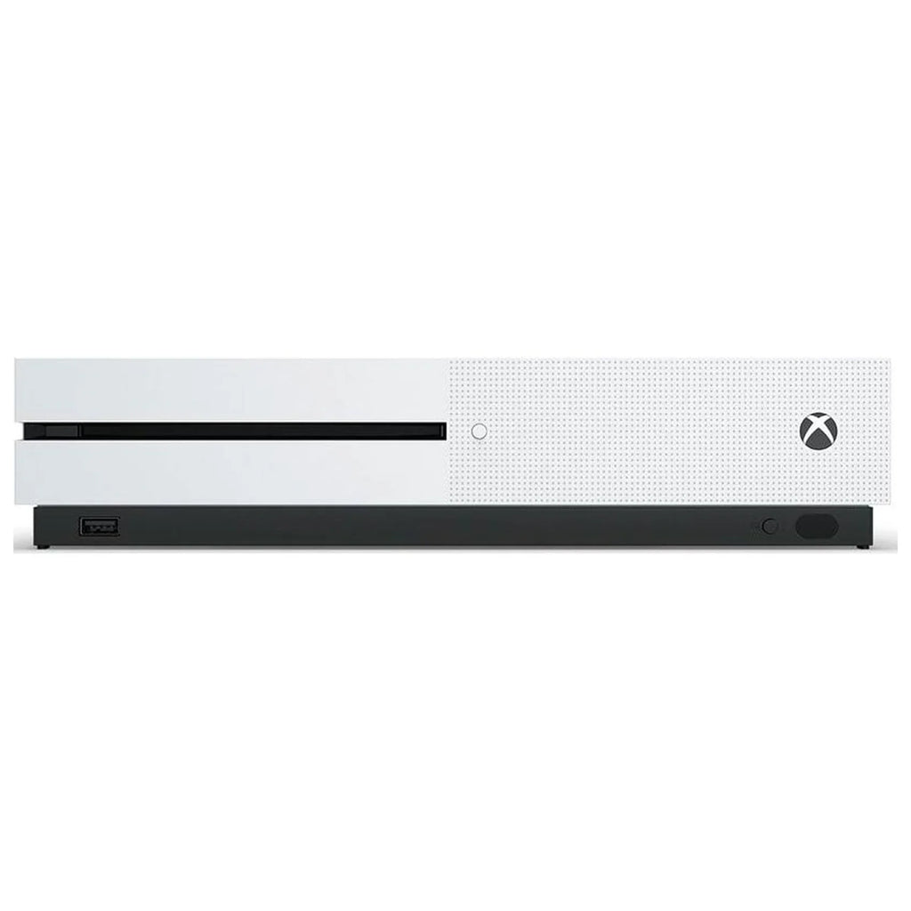 Microsoft Xbox One S 1TB with 2 Controller, 4K Ultra  White with   Cleaning Kit  Bundle Like New