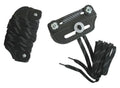 A&R Sports Hockey Goalie Slider Toe Bridge, Pair - Leather, Nylon Lace, Hardware (Black)