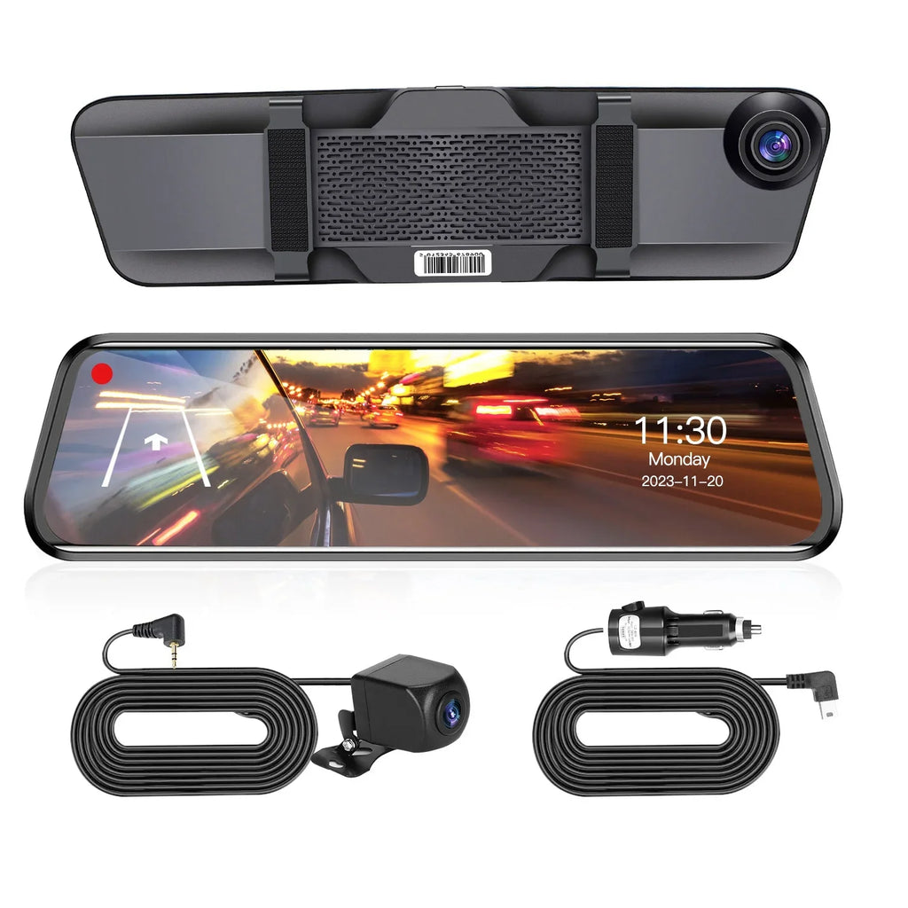 4K iMounTEK Car  12in Dash Cam Camcorder Camera Recorder with 170° Angle Loop Recording Motion Detection Night Vision Voice Control  Control G-sensor