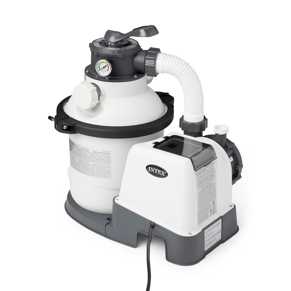 Intex10 inch Krystal Clear Sand Filter Pool Pump, 1500 Gph Motor 1200  System Flow Rate with , 110-120 V
