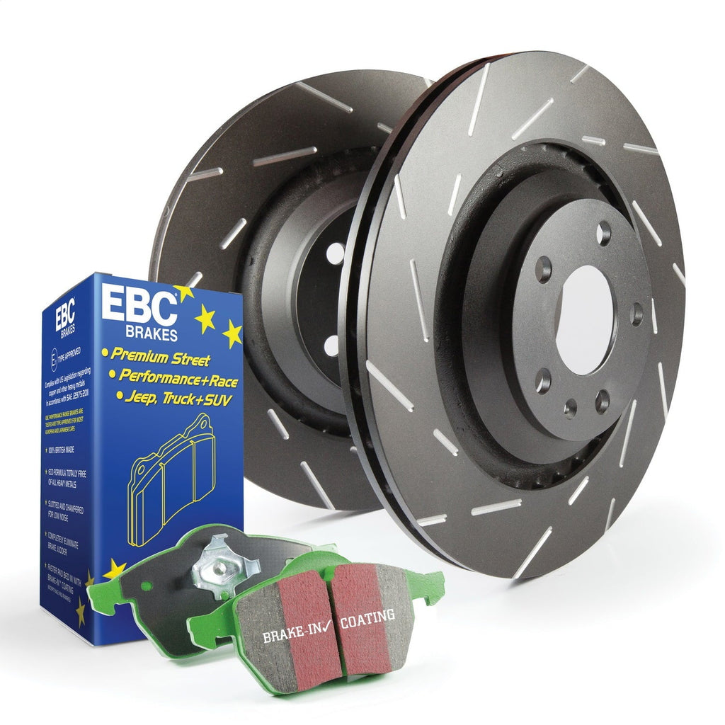 Brakes S2KF1381 S2 Kits Greenstuff 2000 and  Rotors Fits Civic