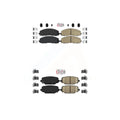 AmeriBRAKES Front Rear Ceramic Disc Brake Pads Kit For Dodge Grand Caravan Journey Chrysler Town & Country Ram C/V -100018