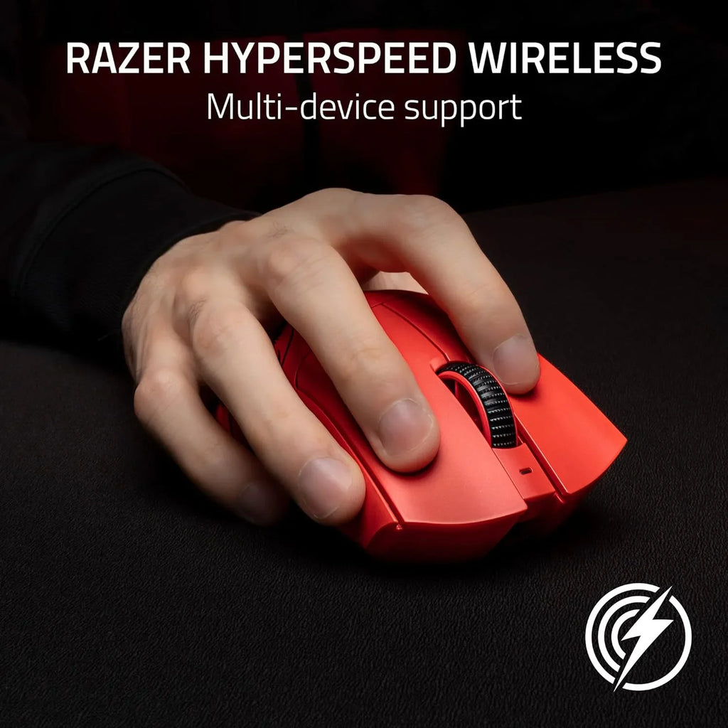 Razer DeathAdder V3 Pro - Mouse leggero per E-Sport Ergonomico Wireless (Design Leggero da 63g, Sensore Ottico Focus Pro 30K, Interruttori del Mouse Gen-3, Wireless HyperSpeed) Faker Edition