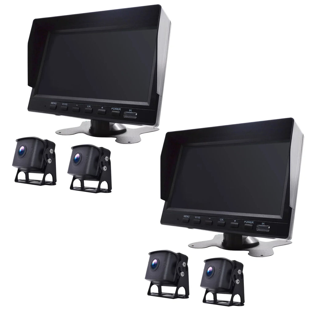 7" Monitor  Driving Video Recorder with  for  Truck Bus+2 Backup Camera