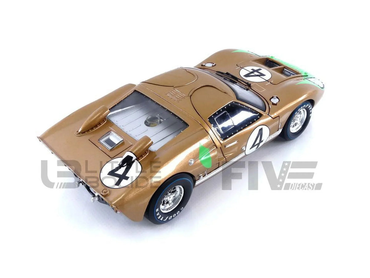 Shelby Collectibles SC414 1966 Ford -40  2 Gold No.4 1-18 Diecast Car Model