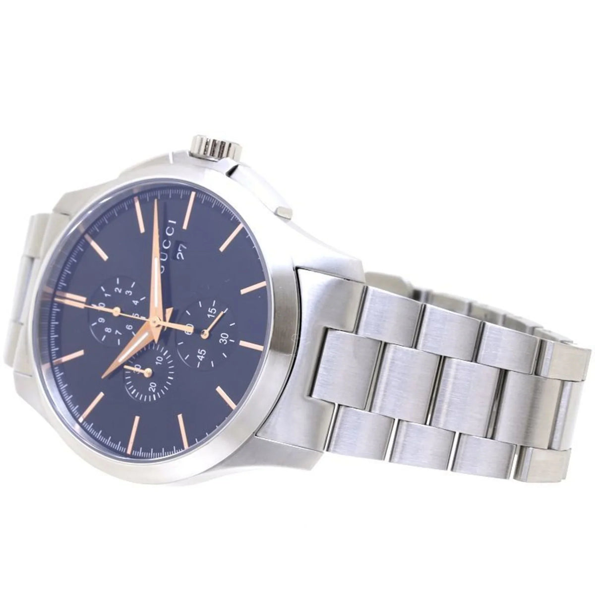 Pre-Owned  G Timeless Chronograph YA126272 126.2 Stainless Steel Men's 39276 (Like New)