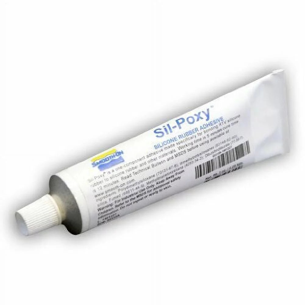'-Poxy - Silicone Rubber Adhesive - 3 Ounce Tube