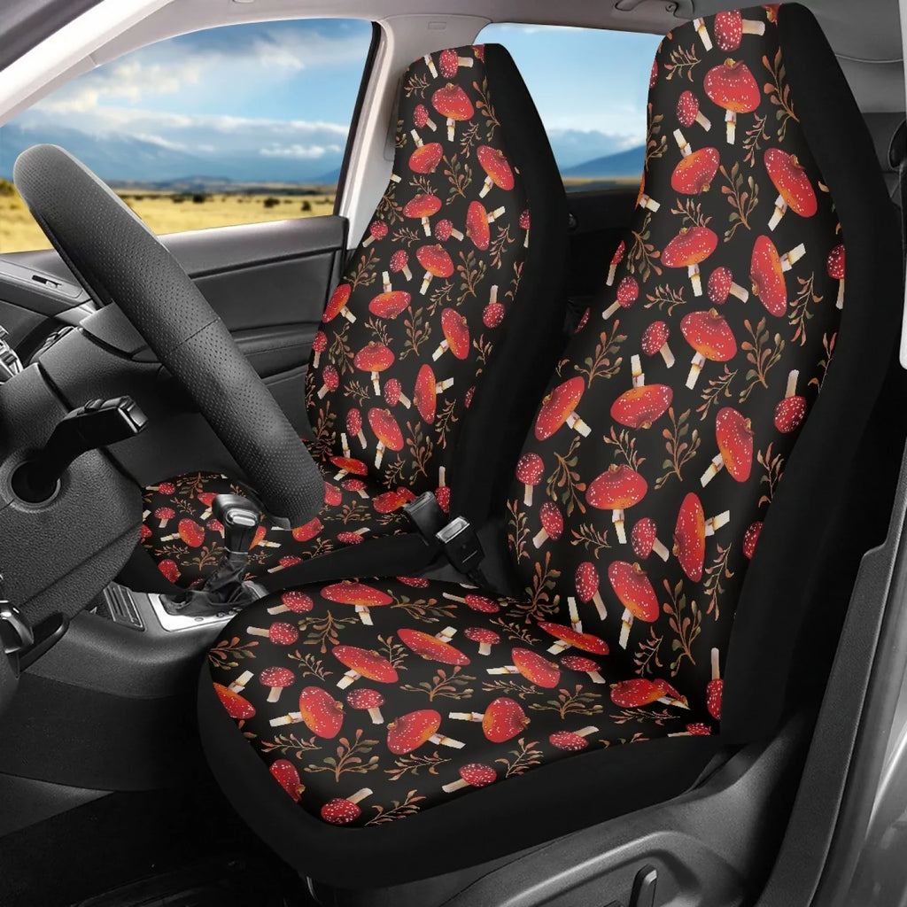 Xoenoiee Mushroom Car Seat Covers, Automotive Seat Cushion Cover for Cars  Pick-up Truck, Universal Non-Slip Vehicle Driver Seat Cushion Cover Protectors , Front Pair