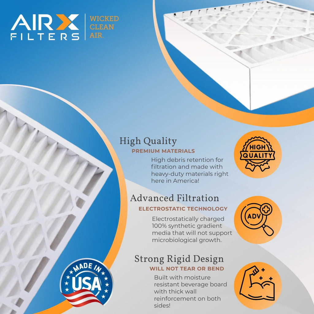 20x25x5 Air Filter  11 Comparable to  1000,  1200 &  7 Compatible with White Rodgers FR2000U-108 Premium  Made 20x25x5 Furnace Filter 2 Pack by     .