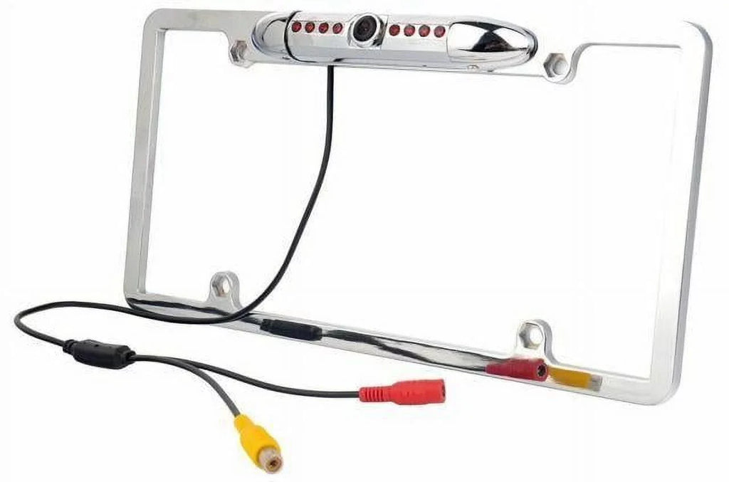 New 12V Car Rear View Backup Camera 8  Night Vision  License Plate Frame