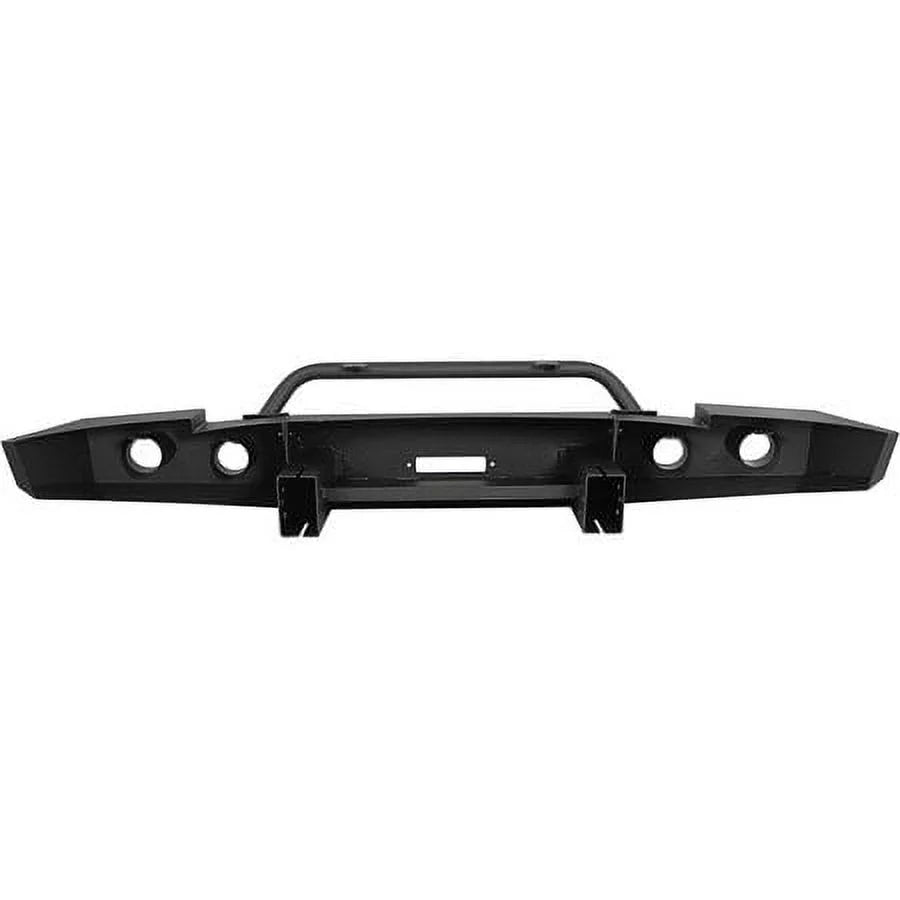 Front Bumper W/ D-Rings for 2007-2013 Chevy Silverado 1500 Push Bar 3-Piece Modular 2008 2009 2010 2011 2012 2013