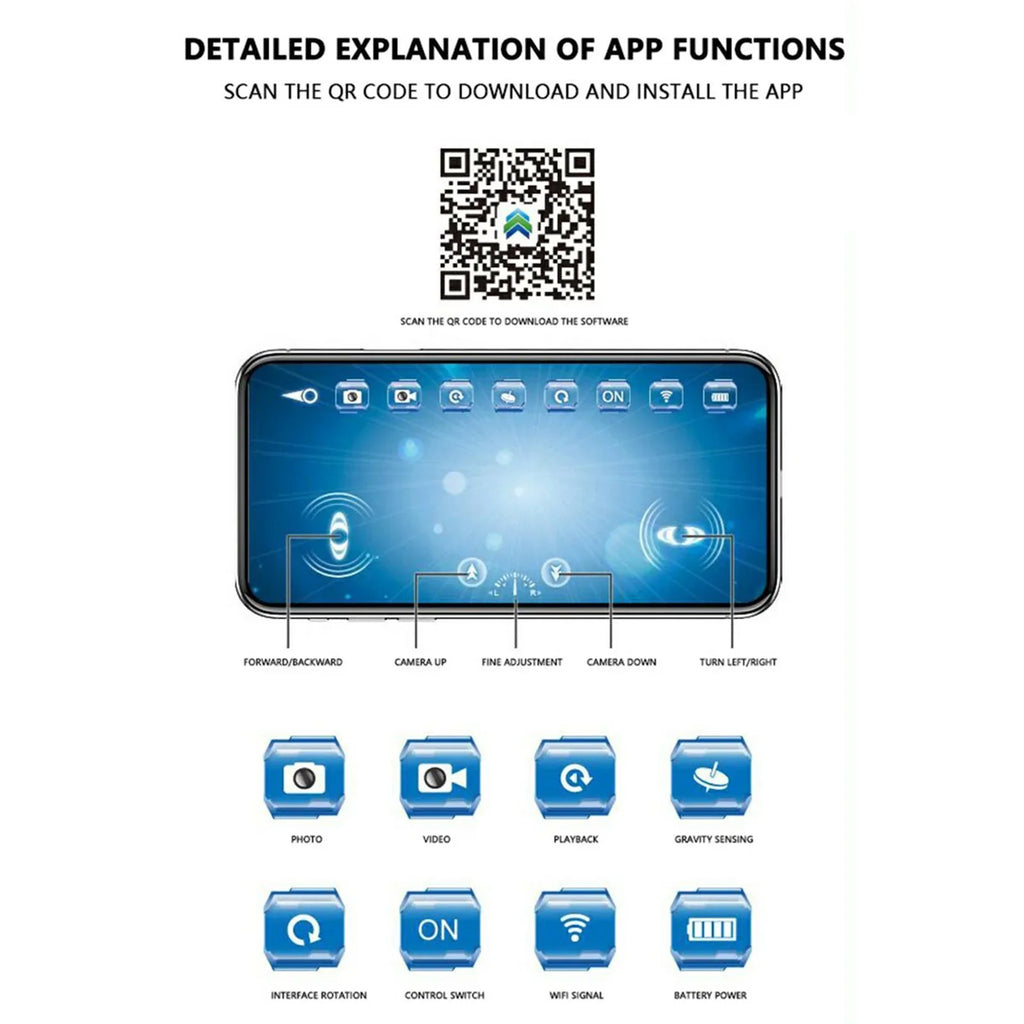 Shinysix Remote  boat,Remote Boat Huiop App Links Led Model Kids And Boat App Camera Ship Links Real-time 6ch Boat With Visual Remote Ship Video App With Visual Ship Model - App Wifi Boat