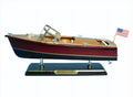 Handcrafted Model Ships Triple Cockpit 14 Chris Craft Triple Cockpit 14 in. Decorative Speed Boat