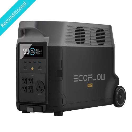 EcoFlow  Pro Portable Solar Generator Power Station,for Outdoor Camping,Home Use,Emergency,Used,Certified Reconditioned
