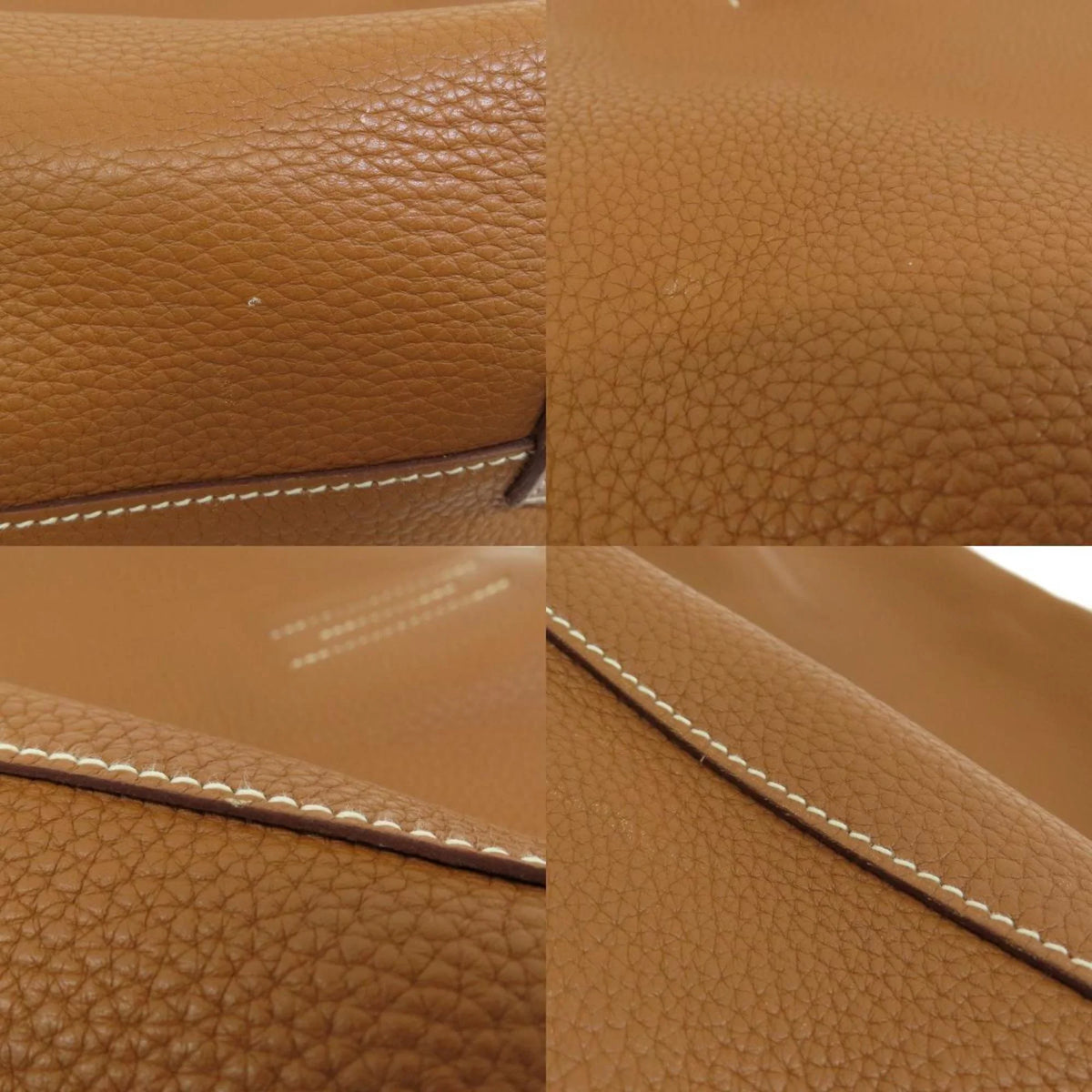 Pre-Owned Hermes double sense 45 gold orange tote bag taurillon ladies  (Good)