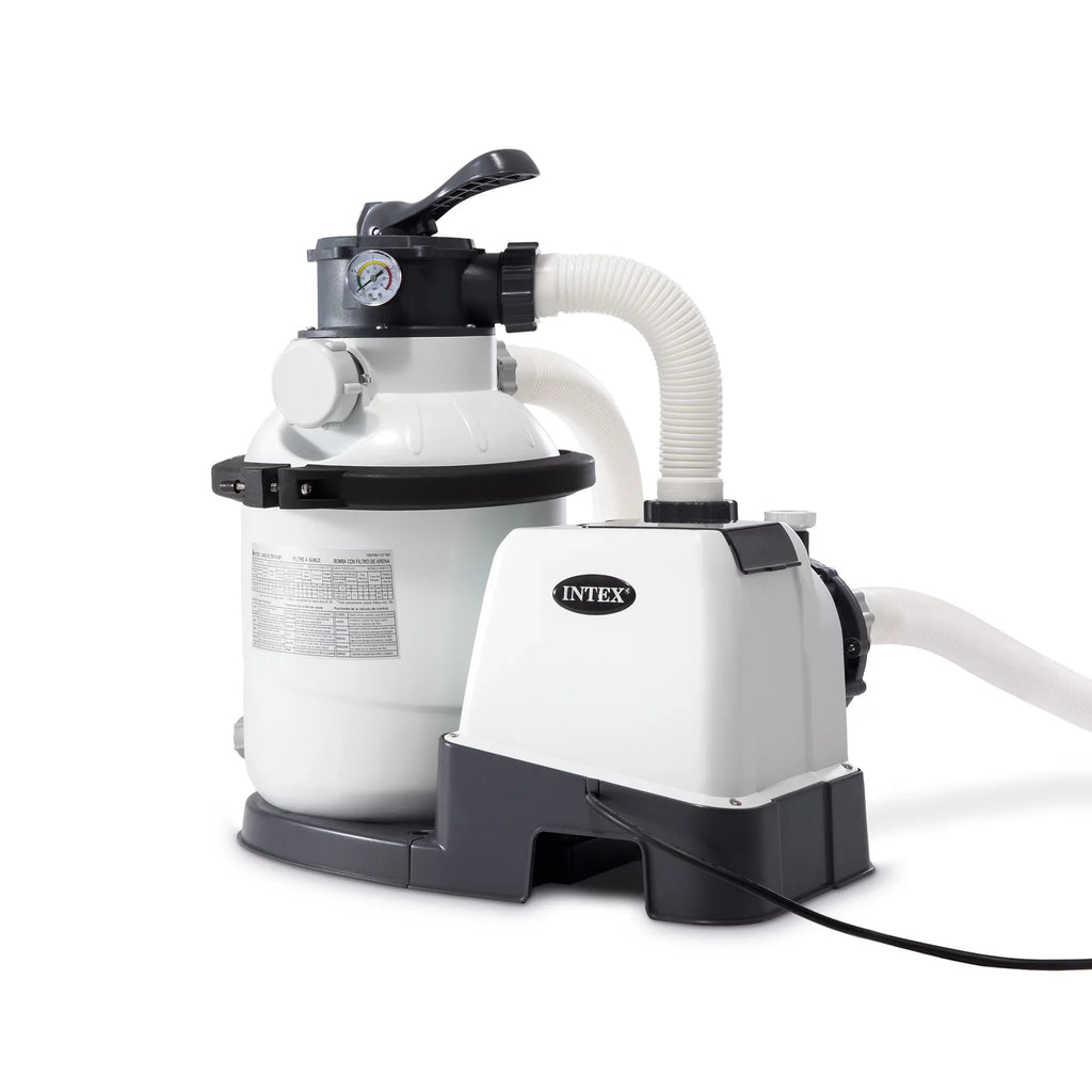 Intex10 inch Krystal Clear Sand Filter Pool Pump, 1500 Gph Motor 1200  System Flow Rate with , 110-120 V