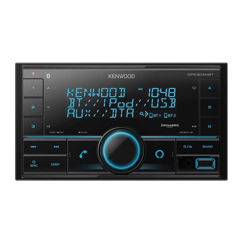 Kenwood DPX304MBT Double- In-Dash Digital Media Receiver with Bluetooth and SiriusXM Ready