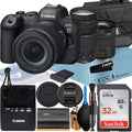 Canon  R6 Mark  Mirrorless Camera with  24-105mm +  75-300mm Lens + SanDisk 32GB Memory Card + Case +  Flash + ZeeTech Accessory Bundle