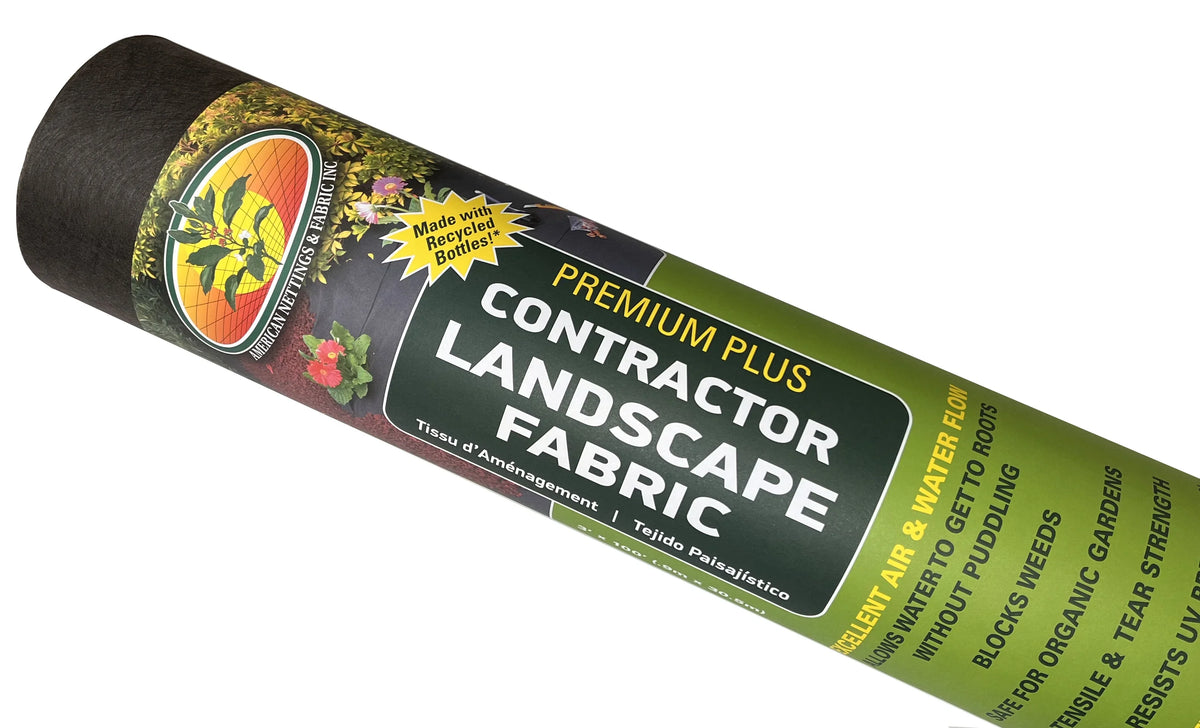 American Nettings Premium Plus  Recycled Contractor Landscape Fabric (Lifetime) 3' x 100'