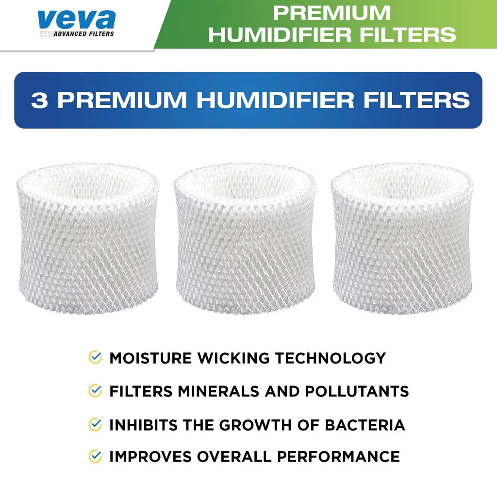 3 Pack Premium Humidifier Replacement Filters for  Filter E