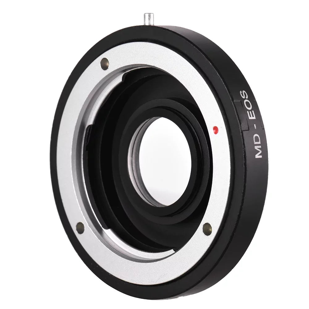 Andoer - Lens Mount Adapter Ring with Corrective Lens for Minolta  Lens to Fit for Canon  Camera Focus Infinity