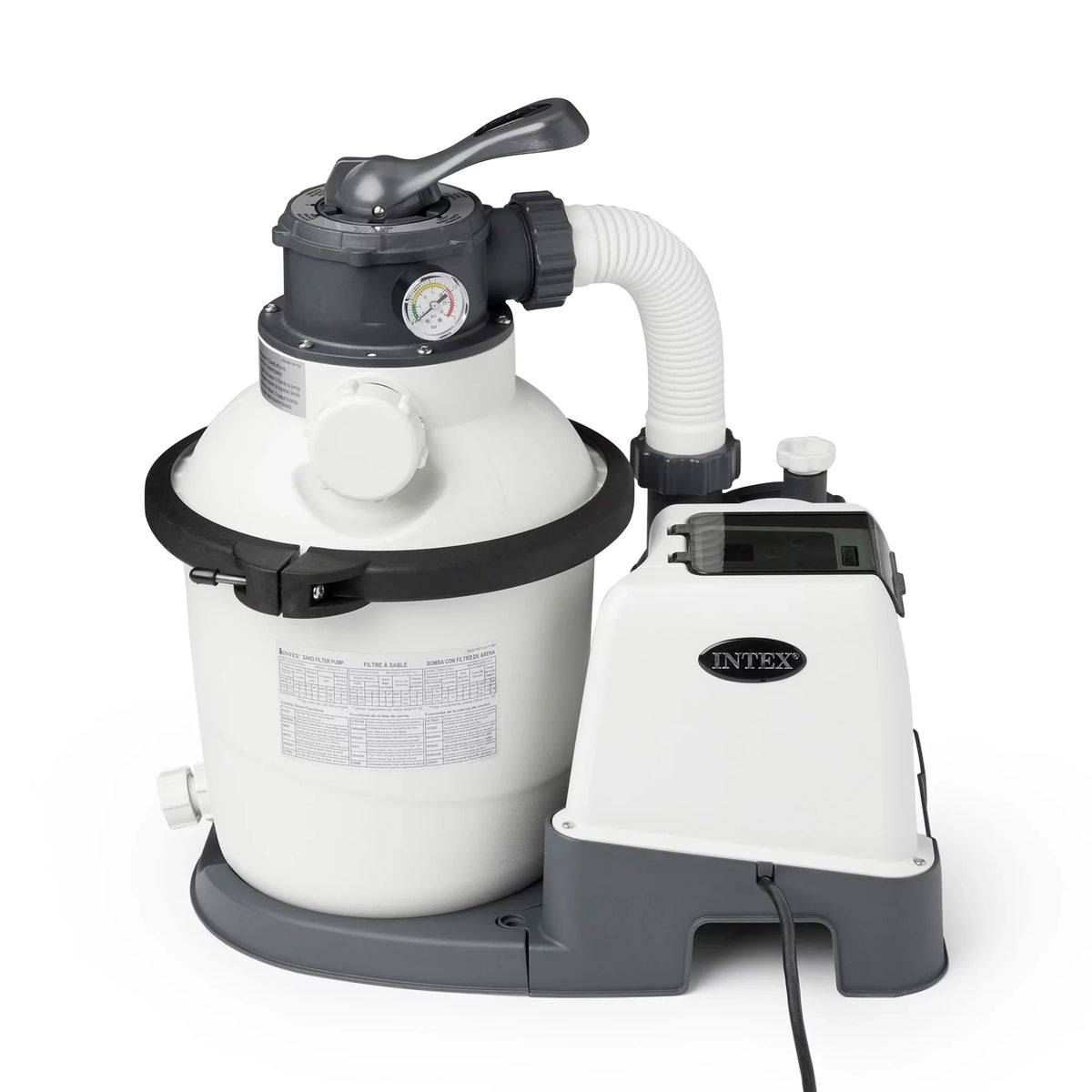 Intex10 inch Krystal Clear Sand Filter Pool Pump, 1500 Gph Motor 1200  System Flow Rate with , 110-120 V