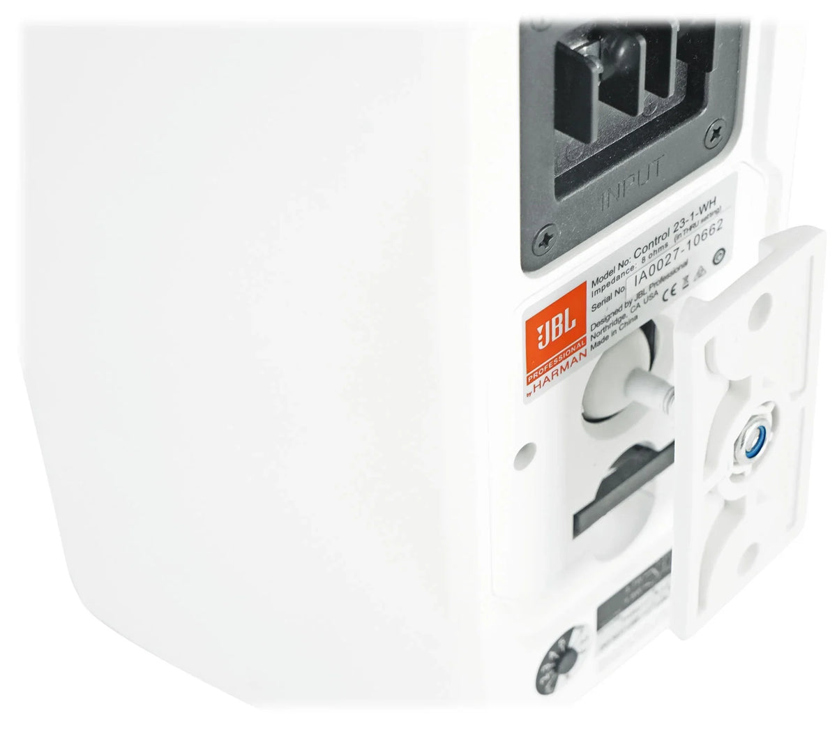 (2)  Control 23-1 White 3" Indoor/Outdoor 70v Commercial Wall Speakers + Amp