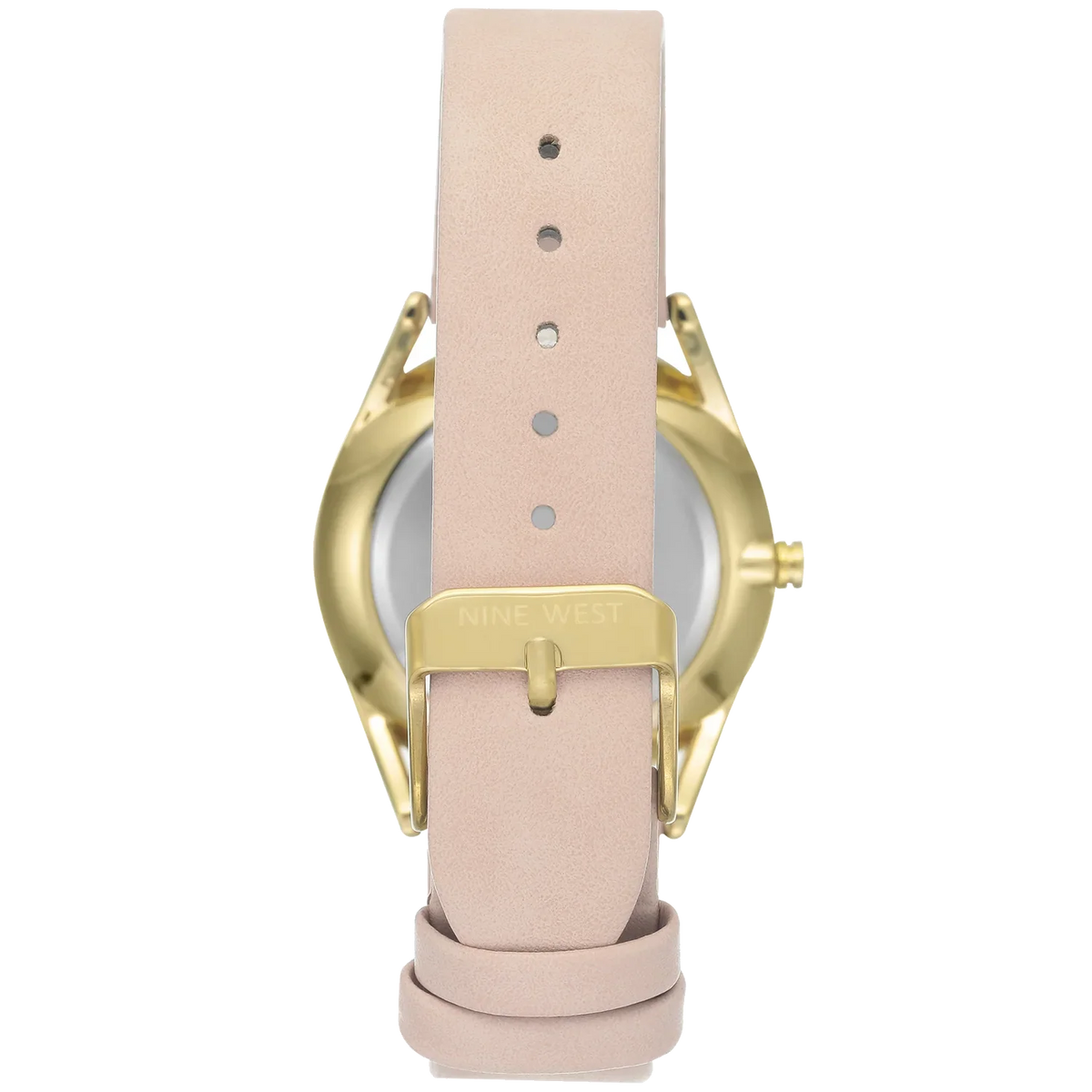 Nine West Women's Gold-Tone and Pastel Pink Strap /1994WTPK Watch