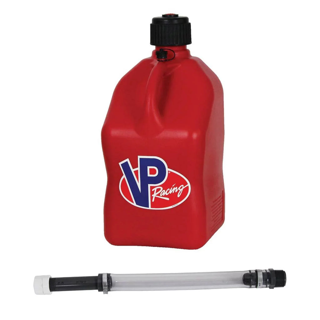 Racing Fuels 5.5 Gal Motorsport Utility Jug Gas Can and 14 Inch Hose