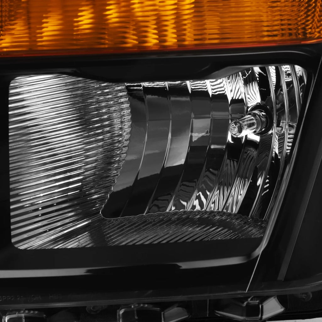 '- Fit 2021 2022 2023 Ford F150 Pickup Truck [Halogen Type] Headlight Headlamp  Style Black Housing Driver Left Side