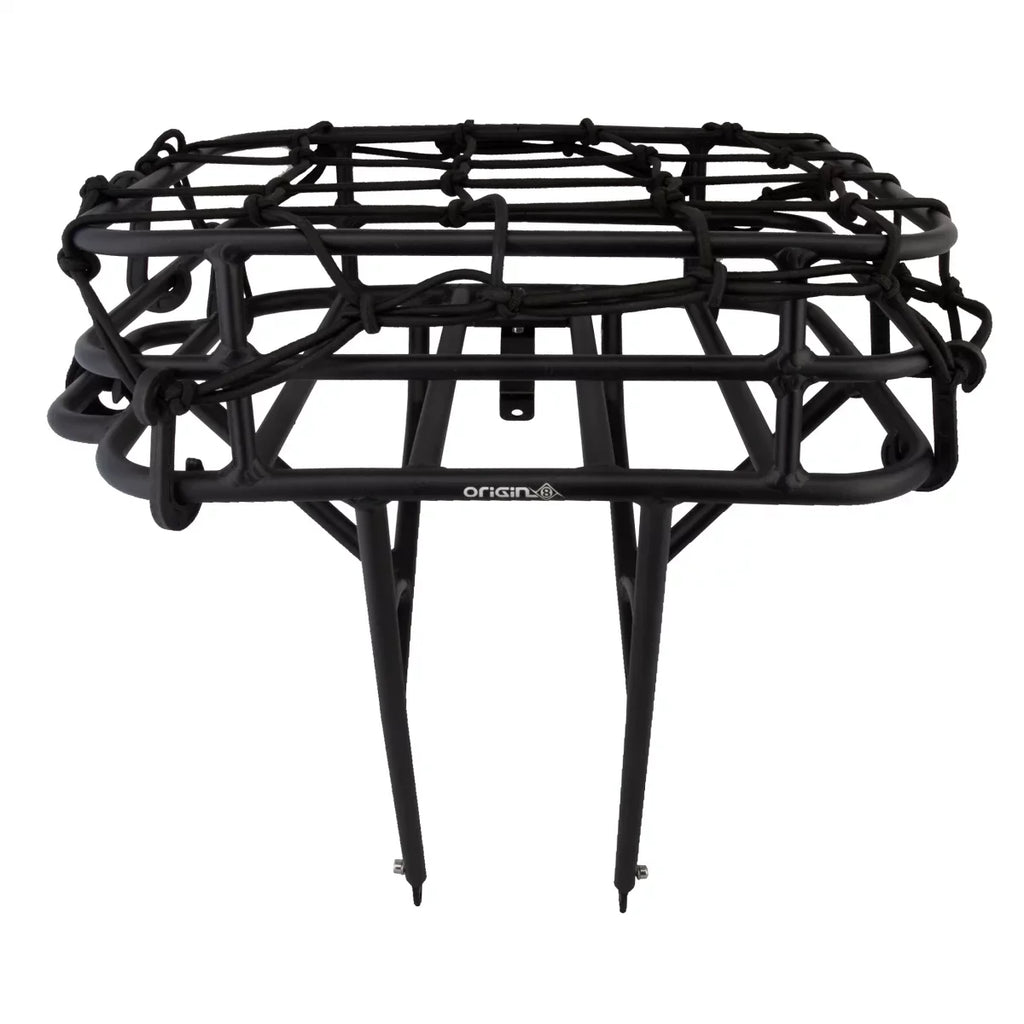 Origin-8 Rush Messenger Front Basket Rack with Cargo Net - Black
