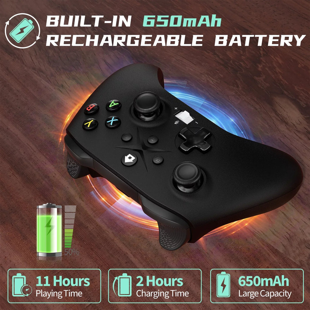 Bonacell Xbox Controller Wireless, (Watch Video to Update )Game Controller for Xbox one, Xbox One S/X, Xbox Series X/S Consoles, with Dual Vibration/Stable Connection/3.5mm Headphone Jack