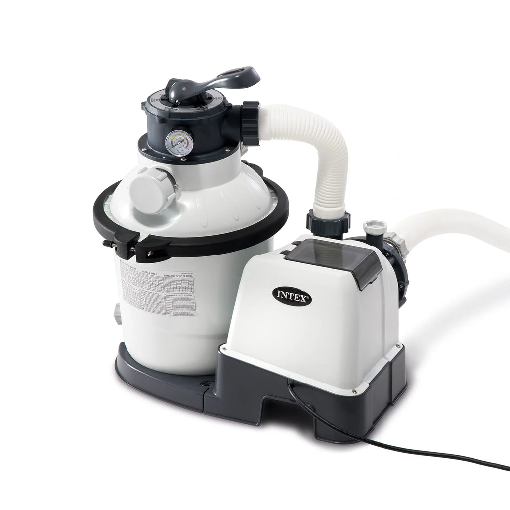 Intex10 inch Krystal Clear Sand Filter Pool Pump, 1500 Gph Motor 1200  System Flow Rate with , 110-120 V