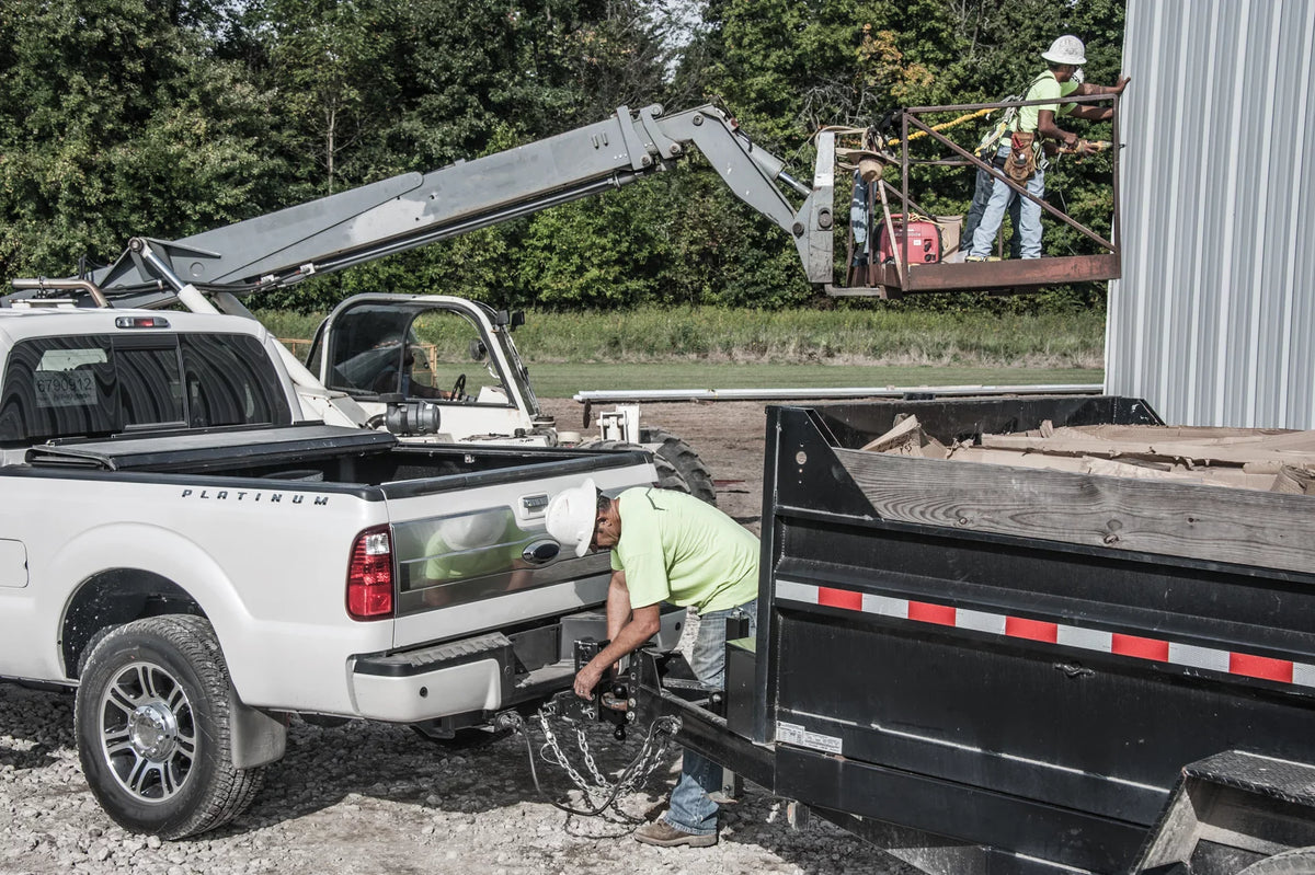 '-Y -1714 - Adjustable 9" Drop Hitch with -0161 Dual-Ball for 3" Receiver - 32,000  Towing Capacity - 3,500  Tongue Weight