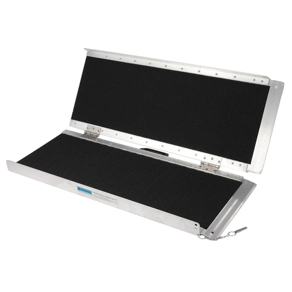 Ktaxon Portable Aluminum Non-skid Multifold Wheelchair Ramp Mobility Scooter Carrier 3FT 36" x 28"