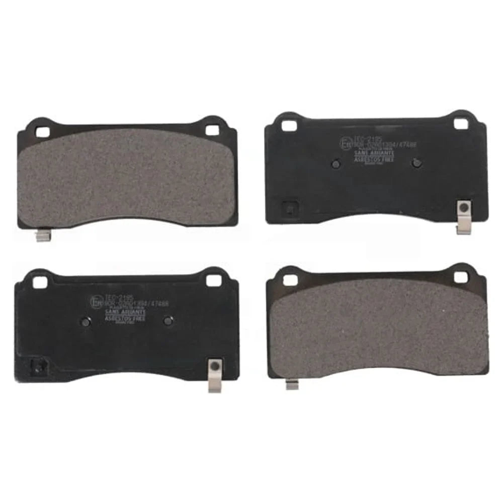 Front Ceramic Disc Brake Pads -2195 For 2017-2022 Tesla 3 With Gray Painted Calipers