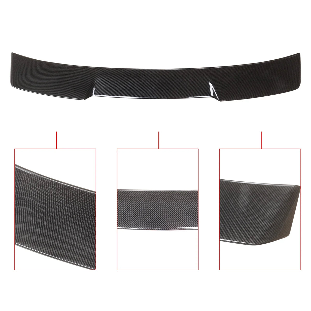 Roof Spoiler for 2022 2023 11th Honda Civic    Sport Touring Rear Window Spoiler Carbon Fiber Look