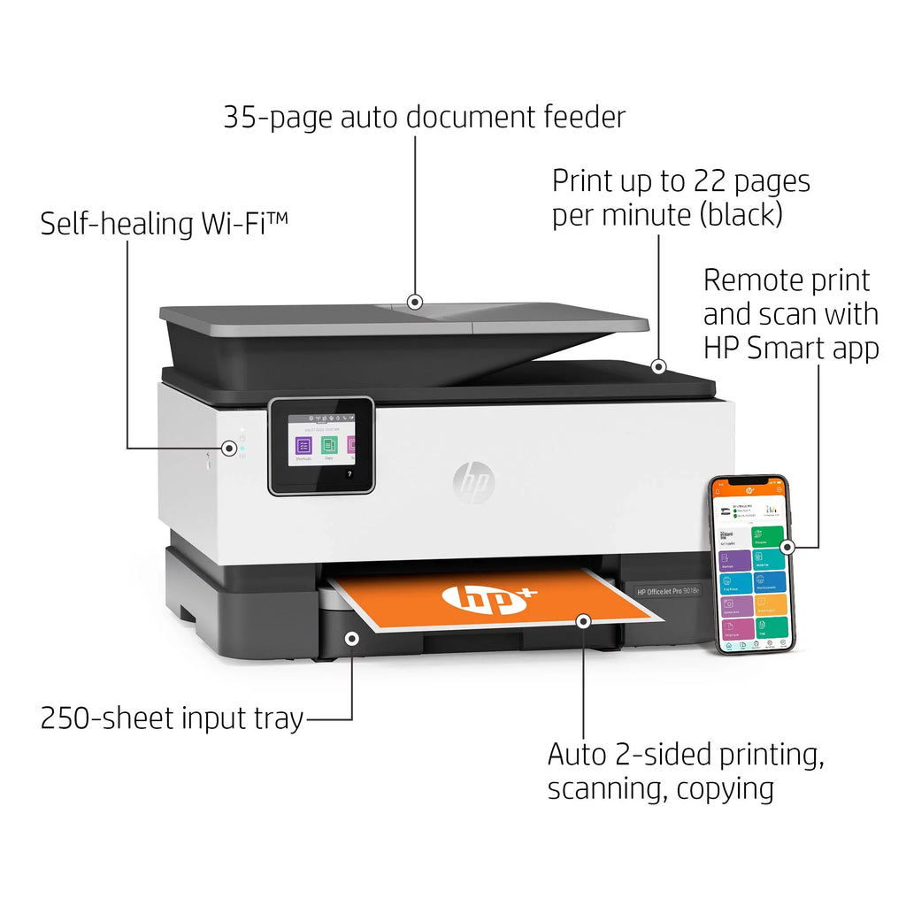 OfficeJet Pro 9018e All-in-One Wireless Color Inkjet Printer