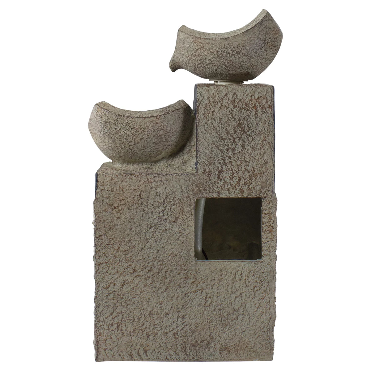 Northlight 21"  Lighted Cascading 3-Tier Bowl Outdoor Water Fountain