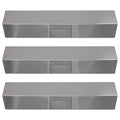 3-Pack  Grill Heat Shield Plate Tent Replacement Parts for Charmglow 810-8410-S - Compatible Barbeque Stainless Steel Flame Tamer, Guard, Deflector, Flavorizer Bar, Vaporizer Bar, Burner Cover 15"